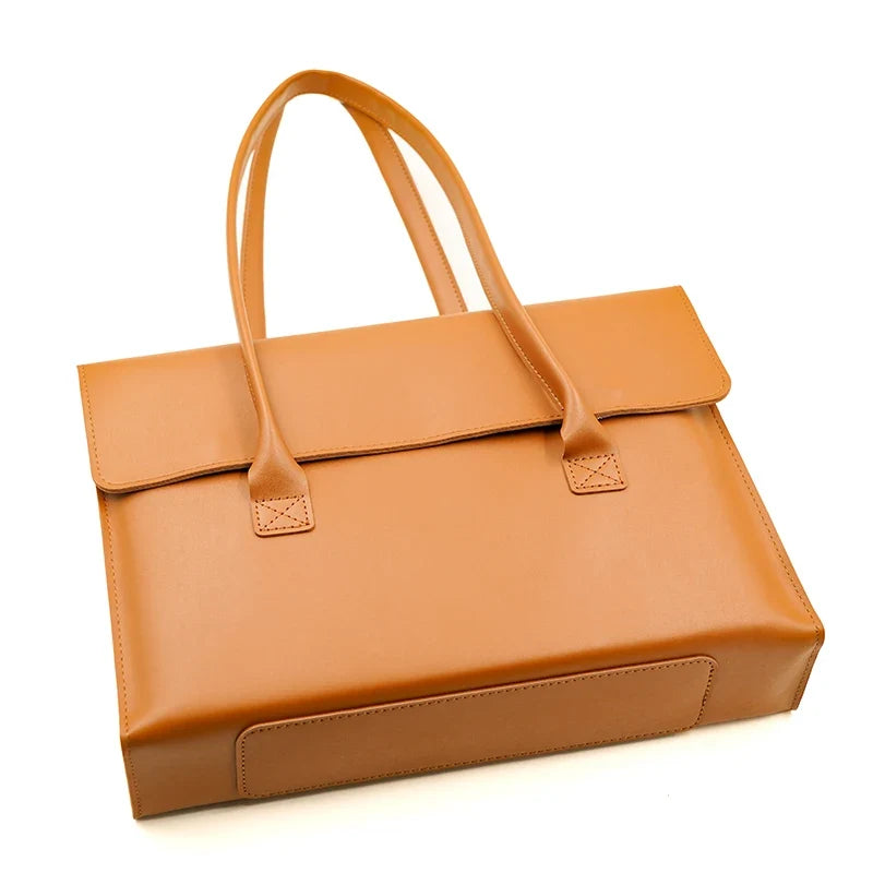 Sacoche Ordinateur Cuir Femme Lou | 15,6” Chic & Tendance Sac Cuir Femme