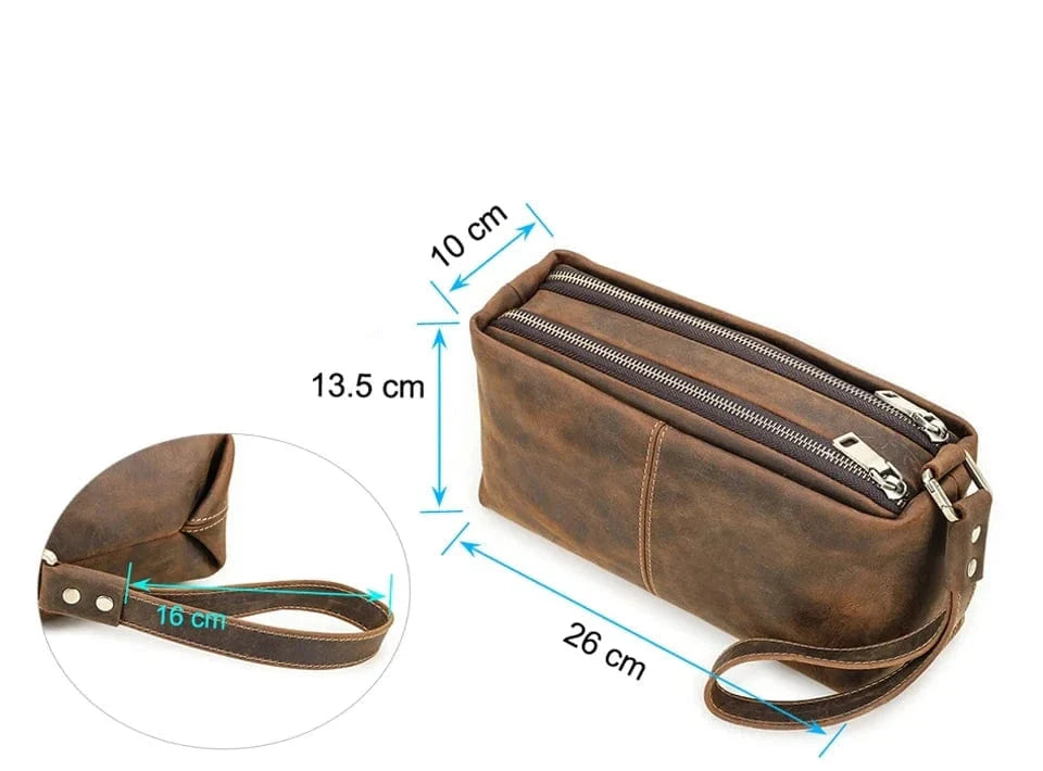Trousse Toilette Homme|La Casa Du Cuir Café