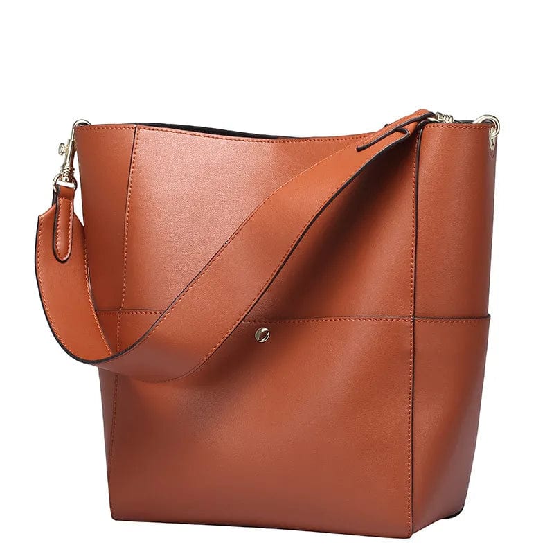 Sac Cabas Cuir Agatha – Marron Tendance et Souple Marron / Cuir Veritablé Sac Cabas