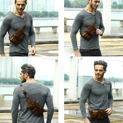 Sac Banane Cuir Homme Aurelio | La Casa du Cuir Sacs banane