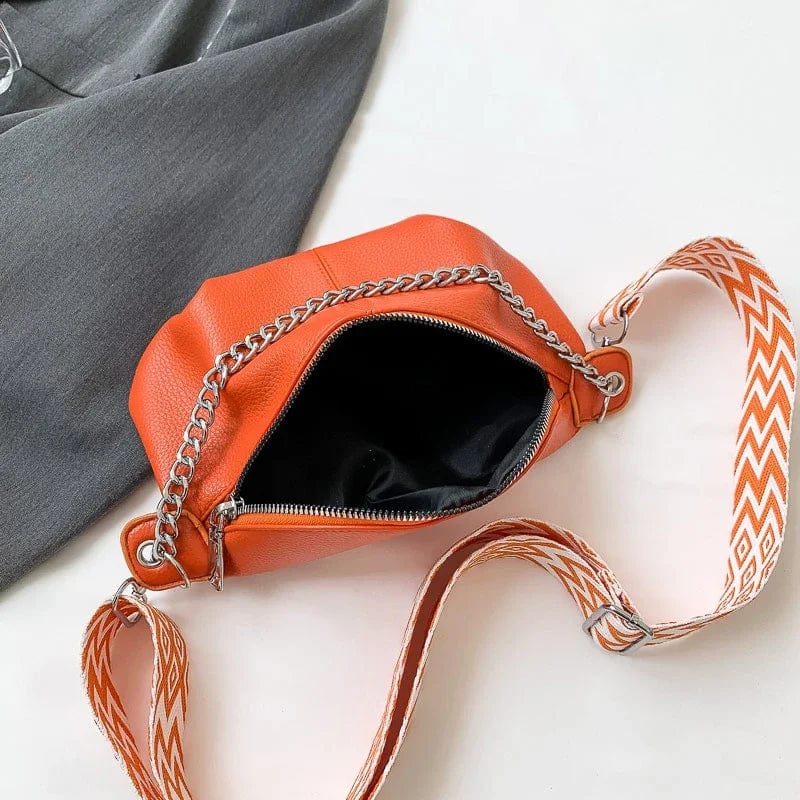 Sac Banane Orange Cuir | La Casa du Cuir Sacs banane