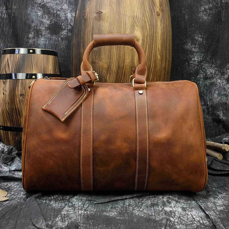 Sac de Voyage Homme Luxe Richard | La Casa du Cuir Marron / Cuir Véritable Sac de voyage