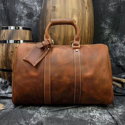 Sac de Voyage Homme Luxe Richard | La Casa du Cuir Marron / Cuir Véritable Sac de voyage