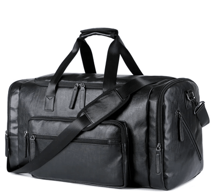 Sac de Sport Homme Chic Pierre | Bureau & Week-end Noir / Cuir Vegan sac de sports