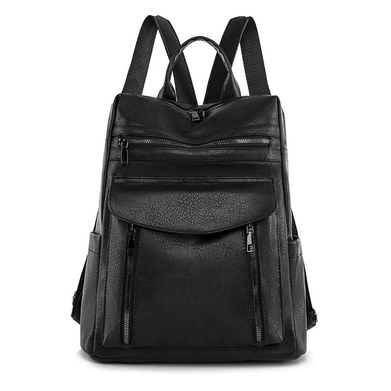 Sac à Dos Femme Sarah | La Casa du Cuir Noir / Cuir Vegan sac à dos