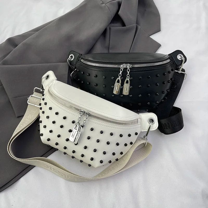 Sac Banane Femme Zara Blanc – Style Urbain pour l’Été Blanc / Cuir Vegan Sac Banane