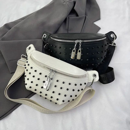 Sac Banane Femme Zara Blanc – Style Urbain pour l’Été Blanc / Cuir Vegan Sac Banane