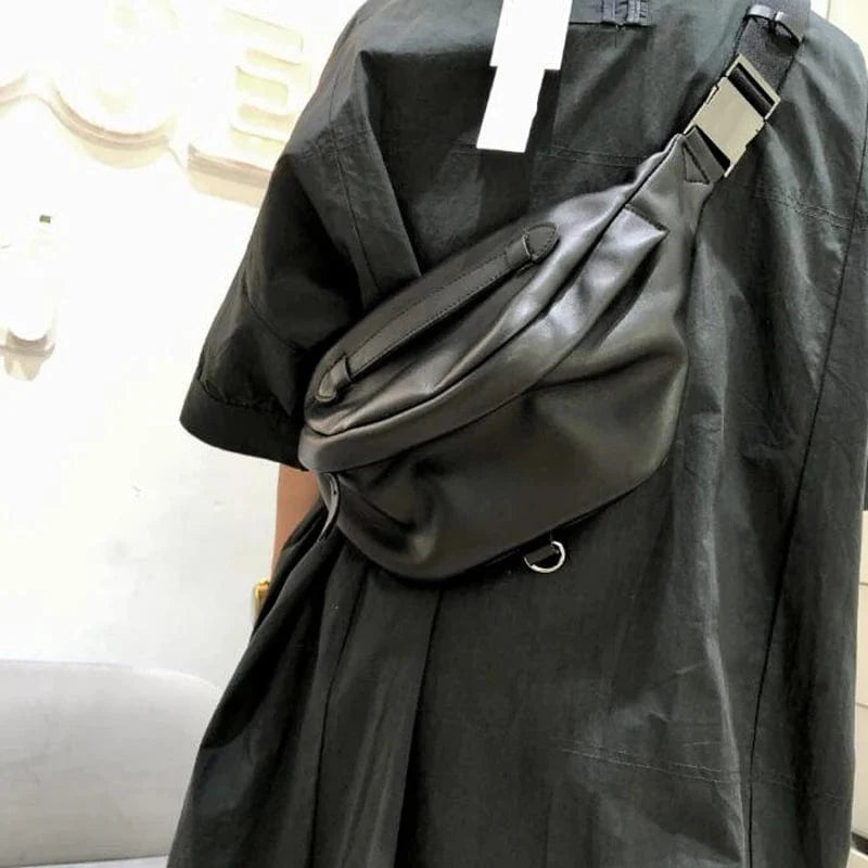 Banane en Cuir Femme | La Casa du Cuir Noir / Cuir Véritable