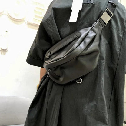 Banane en Cuir Femme | La Casa du Cuir Noir / Cuir Véritable