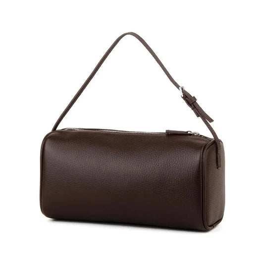 Petit Sac Baguette en Cuir Femme Roselaine | Chic Chocolat / Cuir Véritable