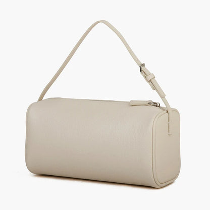 Petit Sac Baguette en Cuir Femme Roselaine | Chic Beige / Cuir Véritable