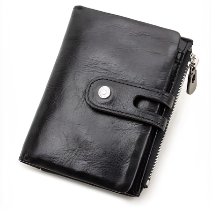 Portefeuille Femme Petit｜La Casa Du Cuir Noir / Cuir