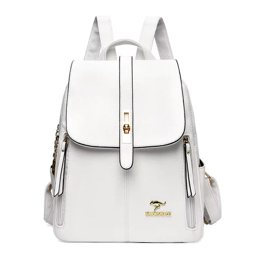 Sac à Dos Blanc | La Casa du Cuir Blanc / Cuir Vegan sac à dos