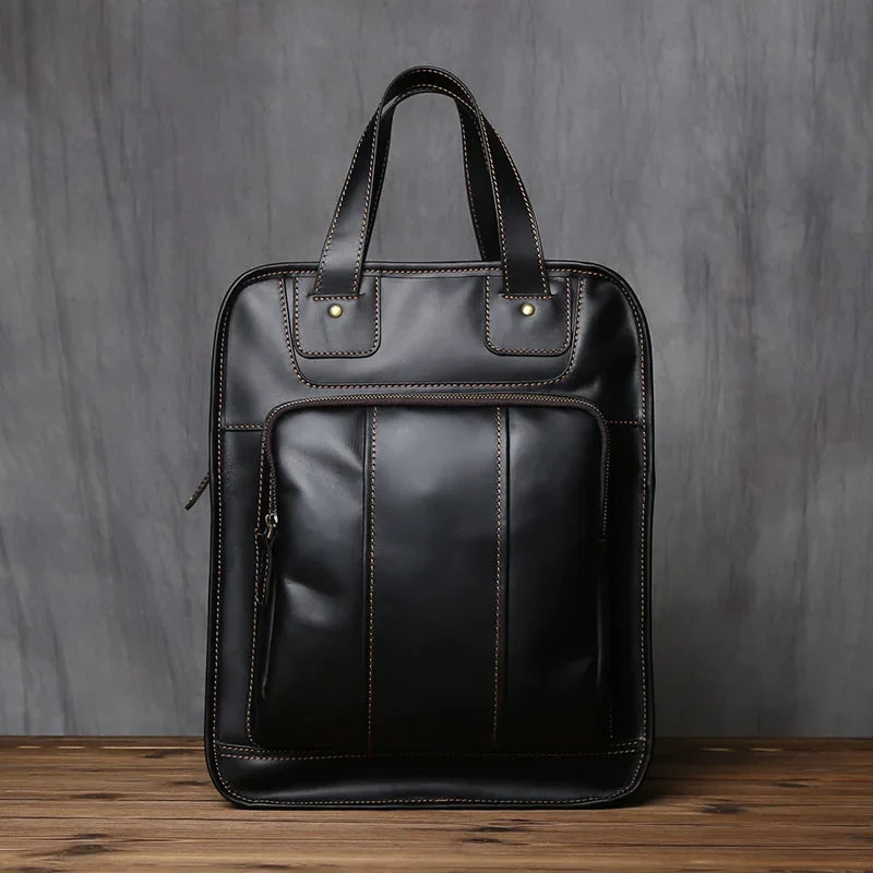 Sac à Main Homme Cuir Nolan | La Casa du Cuir Noir / Cuir / Homme sac à main