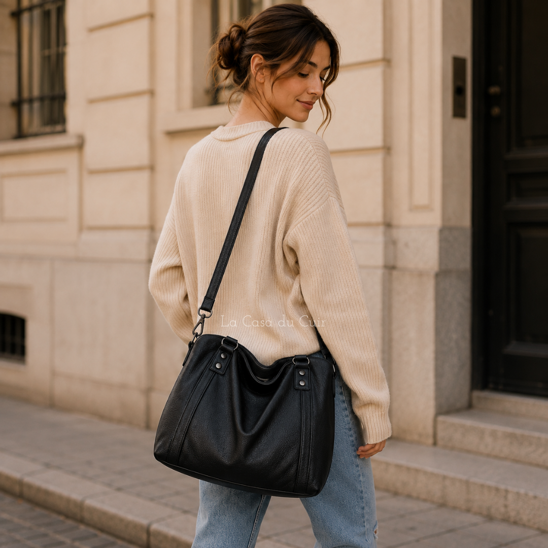 Sac Cabas Cuir Femme Isa | Grand Format Chic & Pas Cher Sac Cabas