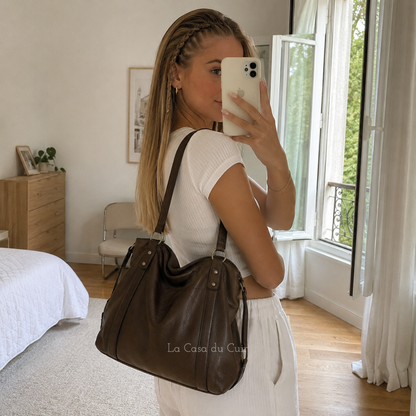 Sac Cabas Cuir Femme Isa | Grand Format Chic & Pas Cher Sac Cabas