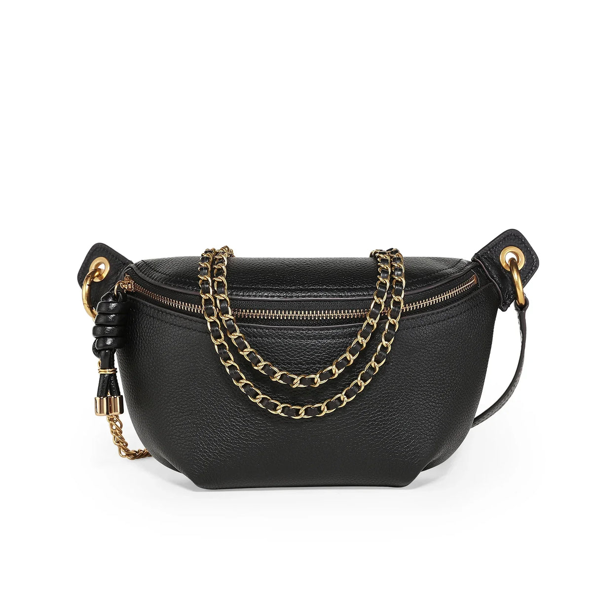 Sac Banane Cuir Femme Angelina | La Casa du Cuir Noir / Cuir Veritablé Sacs banane