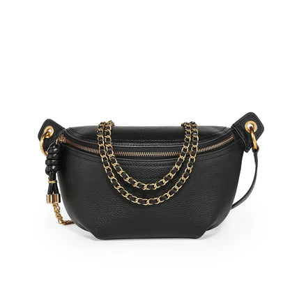 Sac Banane Cuir Femme Angelina | La Casa du Cuir Noir / Cuir Veritablé Sacs banane