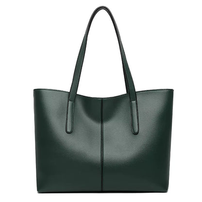 Sac Fourre-Tout Femme – Grand, Léger et Fonctionnel Vert / Cuir Vegan Sac Cabas