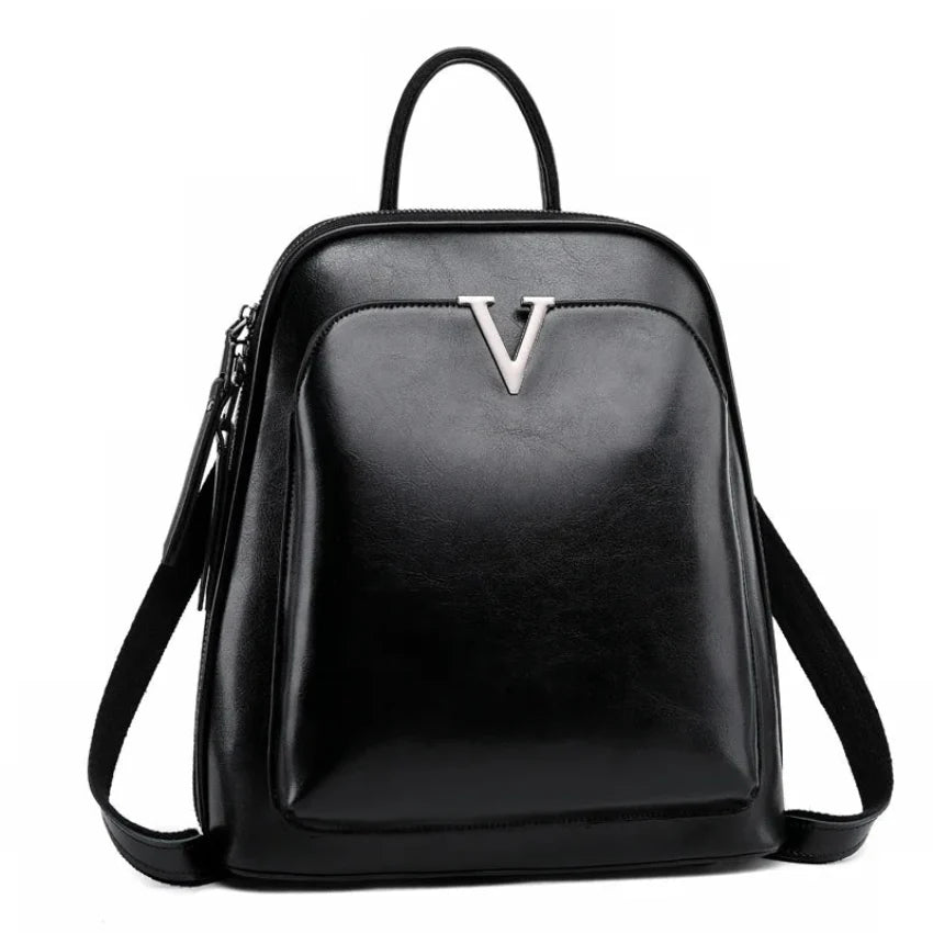 Sac à Dos Cuir Femme Alba | La Casa du Cuir Noir / Cuir Verni Sacs à dos