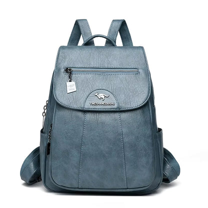 Sac à Dos Cuir Femme Silvy | La Casa du Cuir Bleu Clair / Cuir PU sac à dos