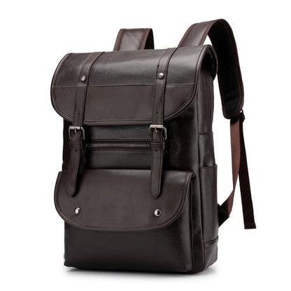 Sac a Dos Homme pour Ordinateur | Modèle Oscar Café / Cuir (PU) / Homme Sac Ordinateur