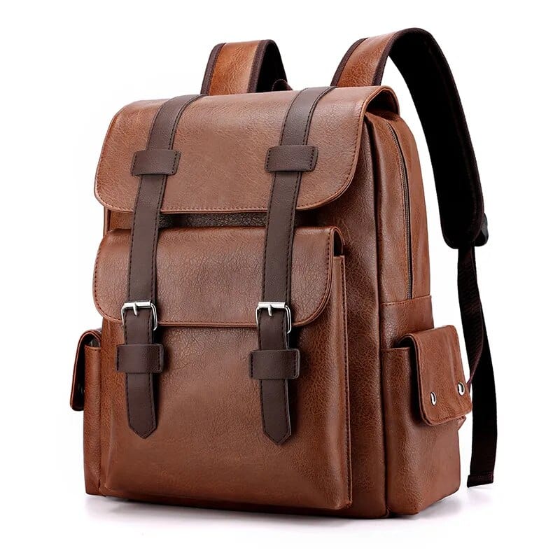Sac à Dos Cuir Homme Harry Marron / Cuir PU Sacs à dos