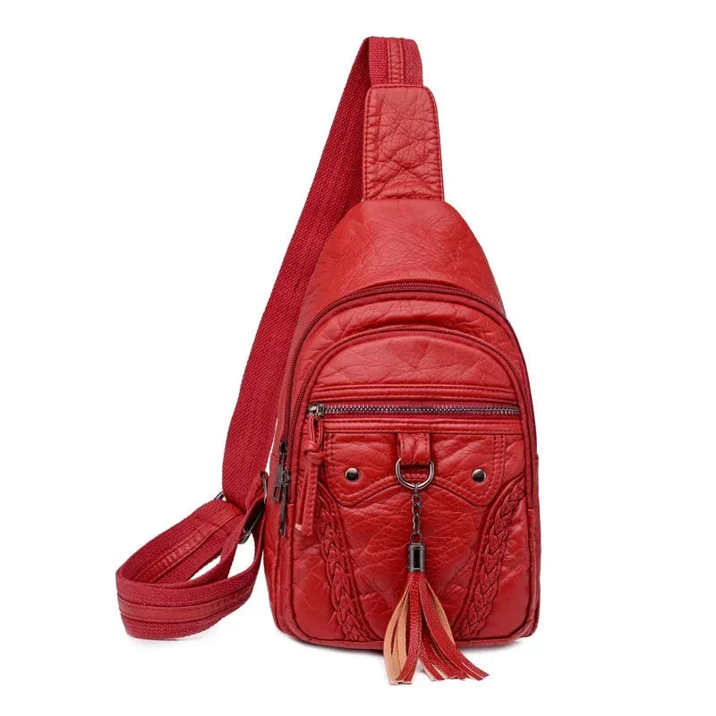 Banane Cuir Femme Rouge / 20cm7cm28cm / Cuir (PU) Sac Cuir