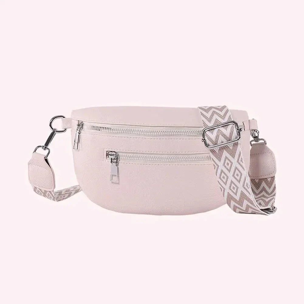 Banane en Cuire : Beau, Pratique et à un Bon Prix Beige / 24x14x8cm / Cuir (PU) Sac Cuir