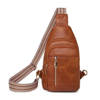 Banane Femme Paola Marron Clair / 27x17x8cm / Cuir (PU) Sac Cuir