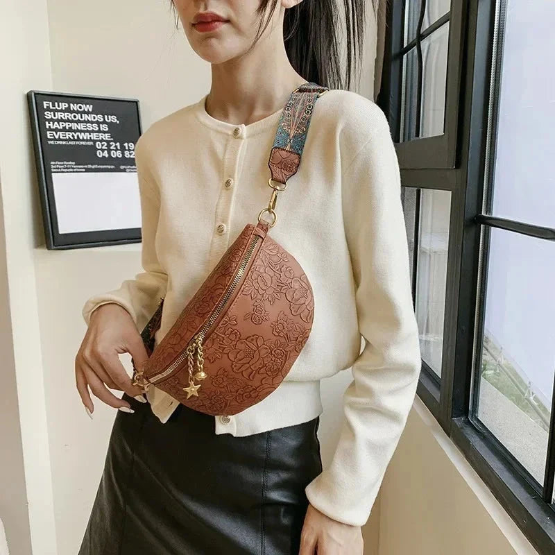 Banane Sac Femme Etoile Sac Cuir Femme