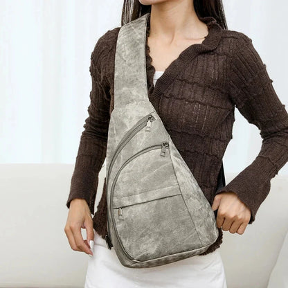 Banane Sac Femme Vintage Gris / 24cm10cm35cm / Cuir (PU)