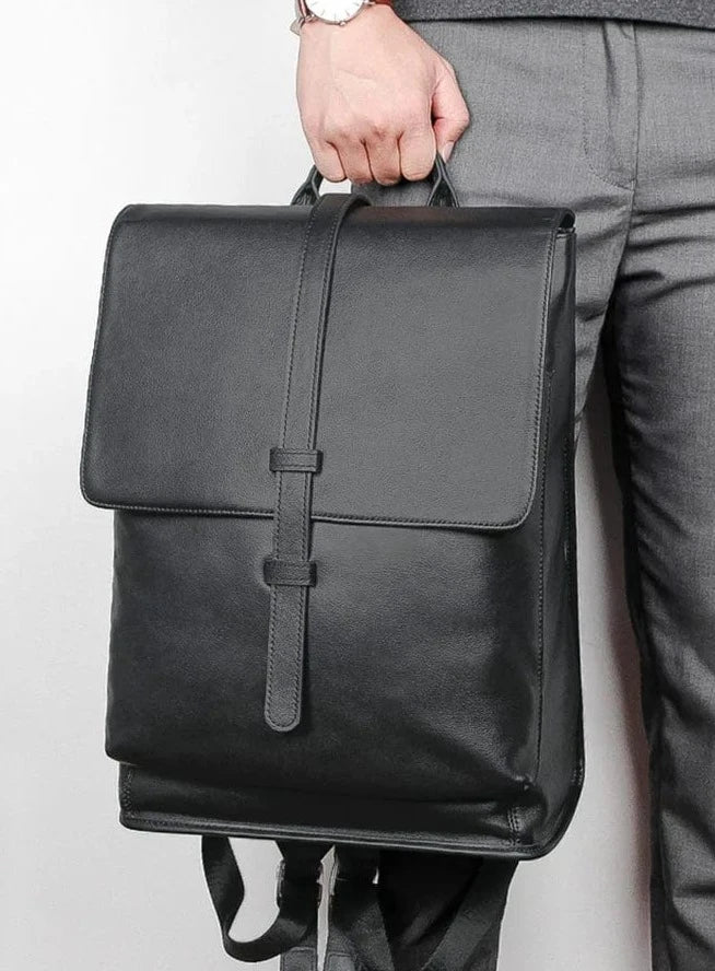 Sac à Dos Homme Cuir Martin | La Casa du Cuir Noir / 14 Pouces / Cuir Véritable sac à dos
