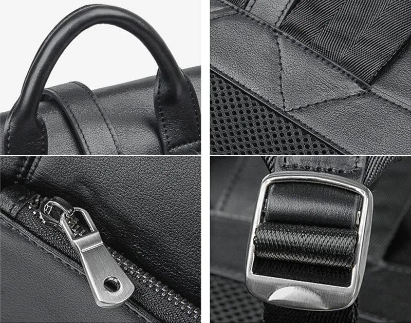 Sac à Dos Homme Cuir Martin | La Casa du Cuir Noir / 14 Pouces / Cuir Véritable sac à dos