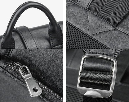 Sac à Dos Homme Cuir Martin | La Casa du Cuir Noir / 14 Pouces / Cuir Véritable sac à dos