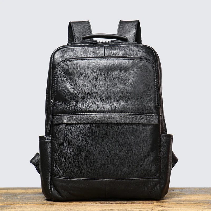 Sac a Dos Homme pour la Ville | La Casa du Cuir Noir / 15 Pouces / Cuir sac à dos