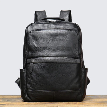 Sac a Dos Homme pour la Ville | La Casa du Cuir Noir / 15 Pouces / Cuir sac à dos