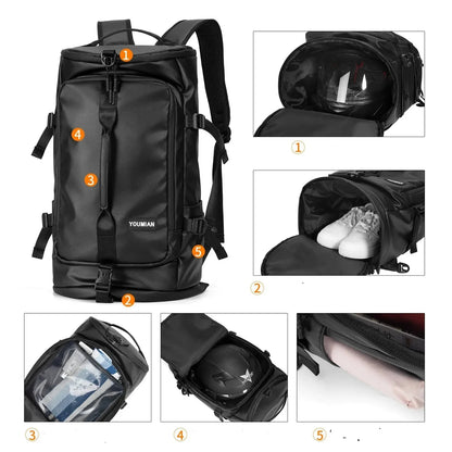 Sac à Dos Cuir Homme Patrick | La Casa du Cuir Noir / Cuir PU sac à dos