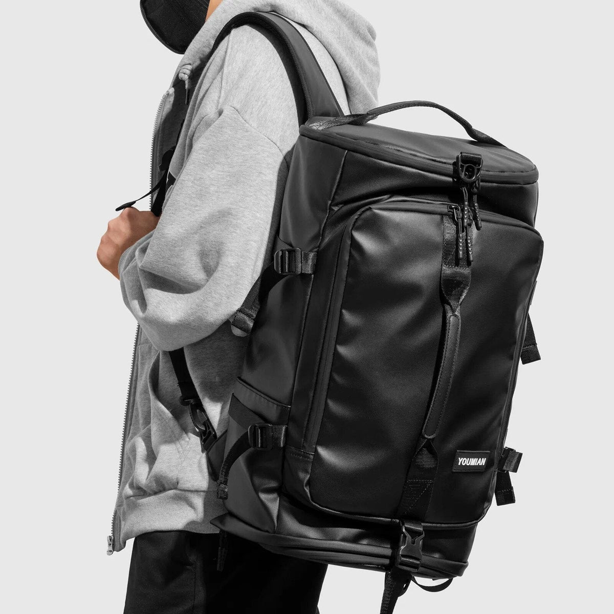 Sac à Dos Cuir Homme Patrick | La Casa du Cuir Noir / Cuir PU sac à dos