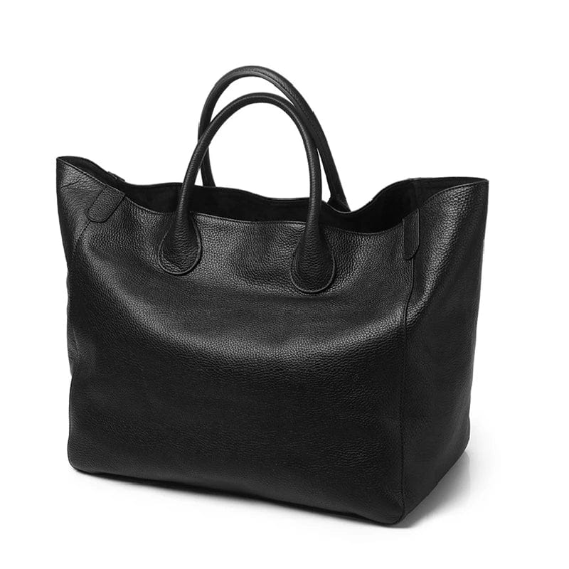 Grand Sac Fourre-Tout Femme – Couleurs Vives et Format XL Noir / Cuir Sac Cabas