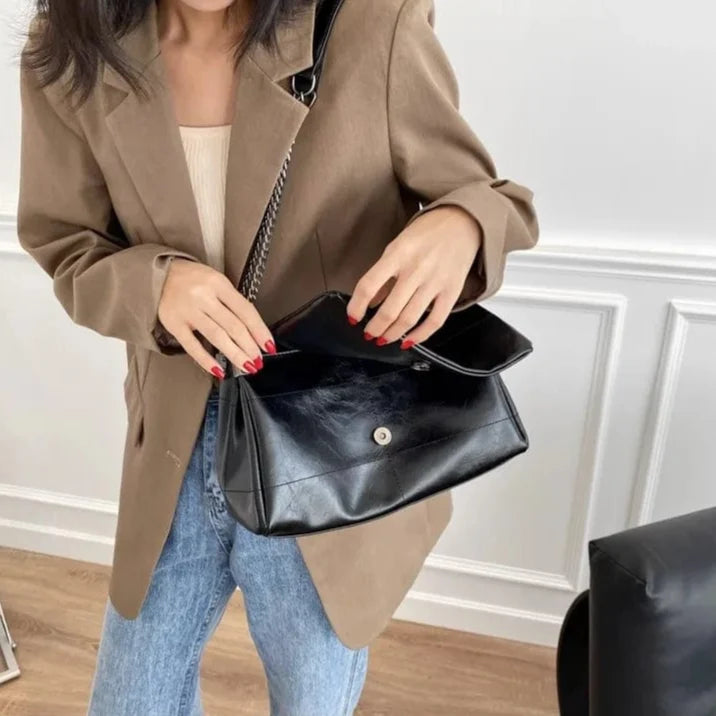Sac à Main Femme Tendance Noir | La Casa du Cuir Noir / Cuir PU Sac Cuir Femme