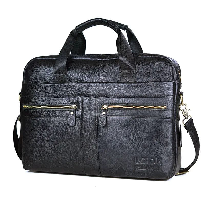 Sac Ordinateur Homme Cuir Juan | La Casa du Cuir Noir / Cuir Sac Ordinateur