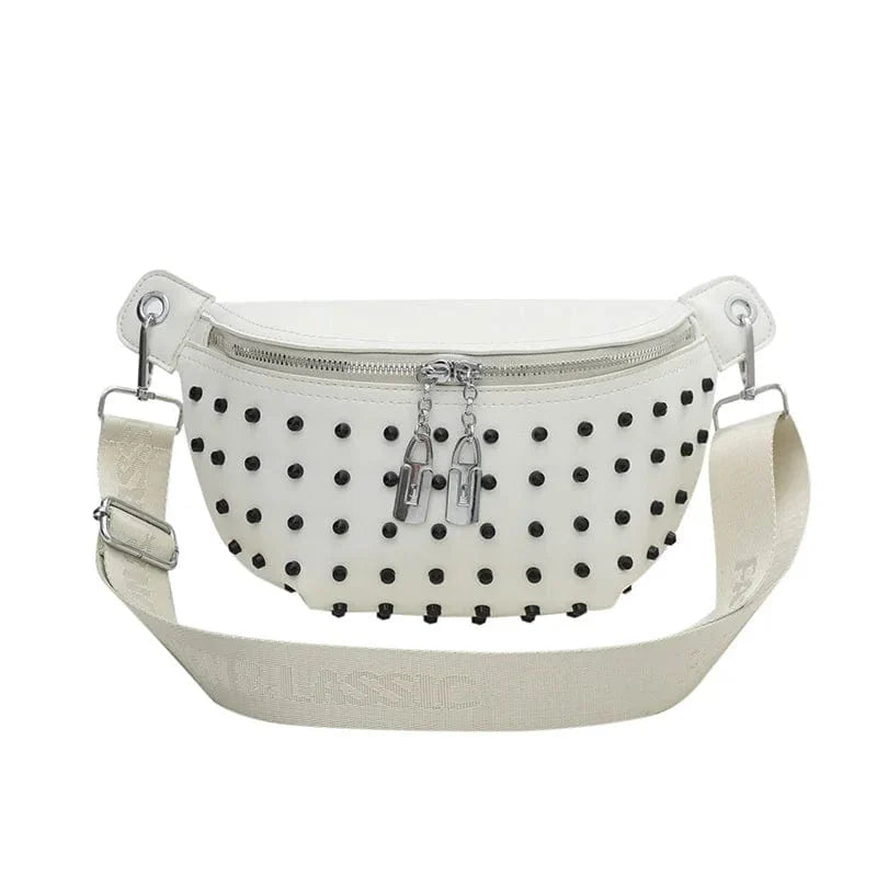 Sac Banane Femme Zara Blanc – Style Urbain pour l’Été Blanc / Cuir Vegan Sac Banane