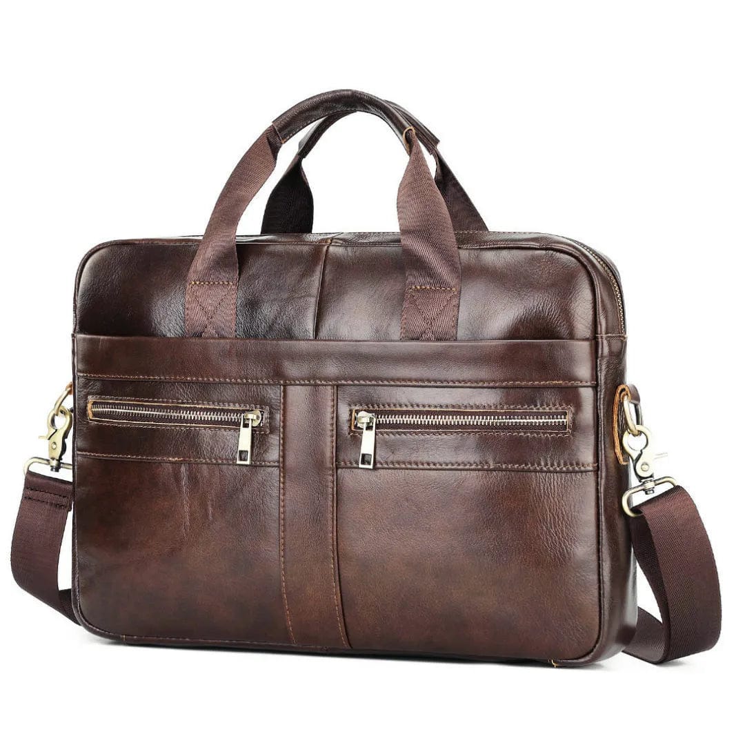 Sac Ordinateur Homme Cuir Juan | La Casa du Cuir Café / Cuir Sac Ordinateur