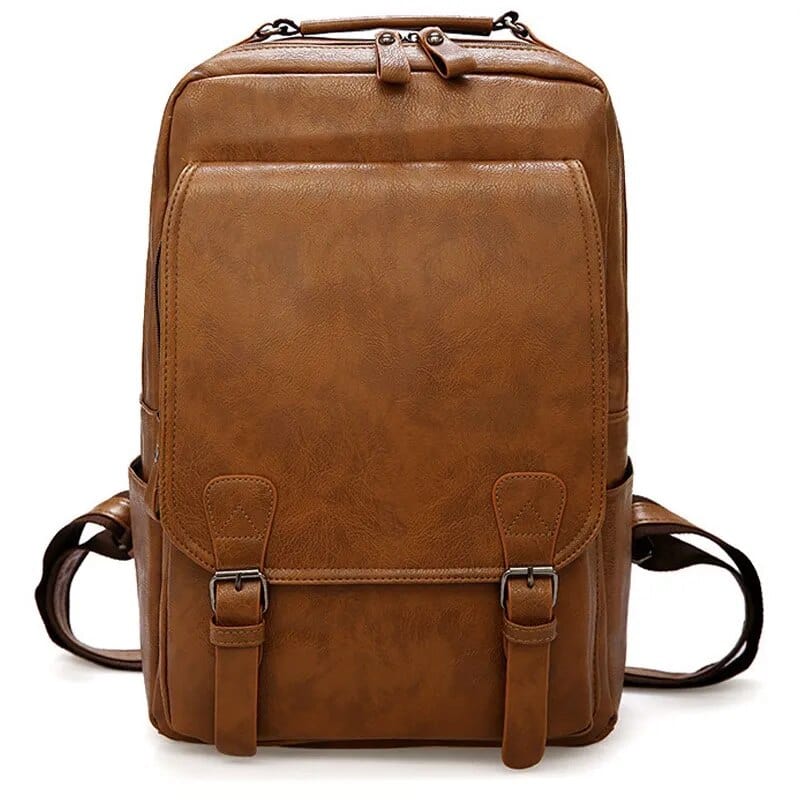 Sac à Dos Cuir Homme Federico | La Casa du Cuir Marron Claire / 41x27x13cm / Cuir PU Sacs à dos