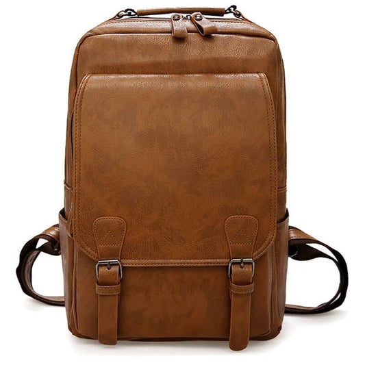 Sac à Dos Cuir Homme Federico | La Casa du Cuir Marron Claire / 41x27x13cm / Cuir PU Sacs à dos