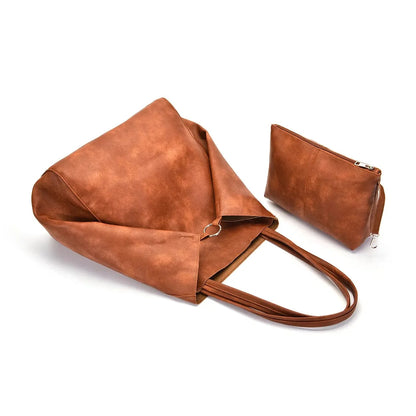 Sac Cabas Cuir Marion | La Casa du Cuir Marron / Cuir PU Sac Cabas