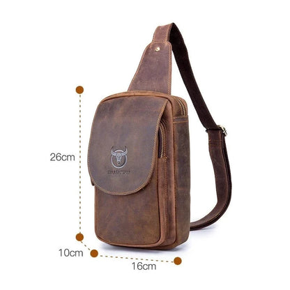 Sac Banane Cuir Homme Lorenzo | La Casa du Cuir Marron / Cuir Sacs banane