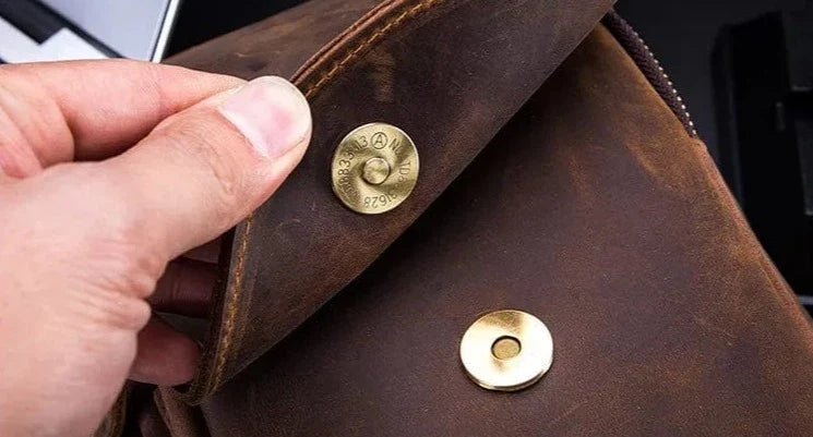 Sac Banane Cuir Homme Lorenzo | La Casa du Cuir Marron / Cuir Sacs banane