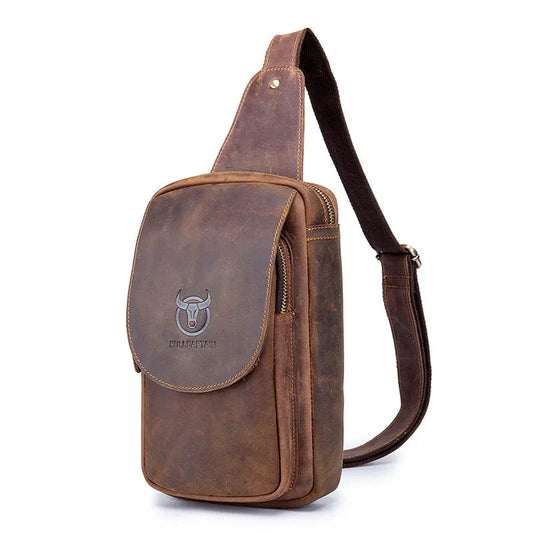 Sac Banane Cuir Homme Lorenzo | La Casa du Cuir Marron / Cuir Sacs banane